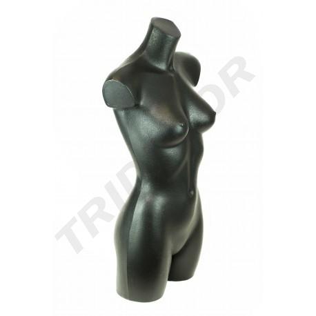 040332-Maniquí-busto-de-mujer-plástico-negro-tridecor