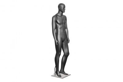 Maniquí Masculino Negro Brillante