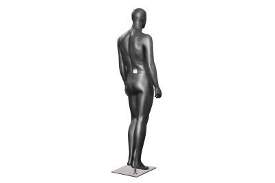 Maniquí Masculino Negro Brillante