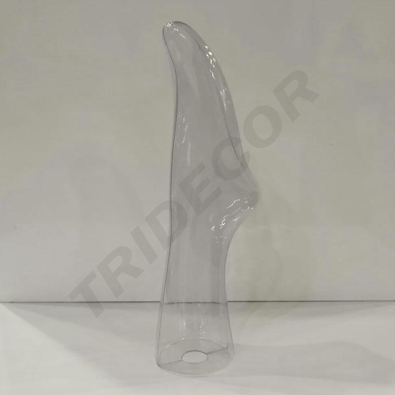 Pie de Plástico Transparente Unisex para Calcetines Cortos