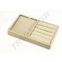 Bandeja para Joyería de Lino Beige 20X12X2.5 CM