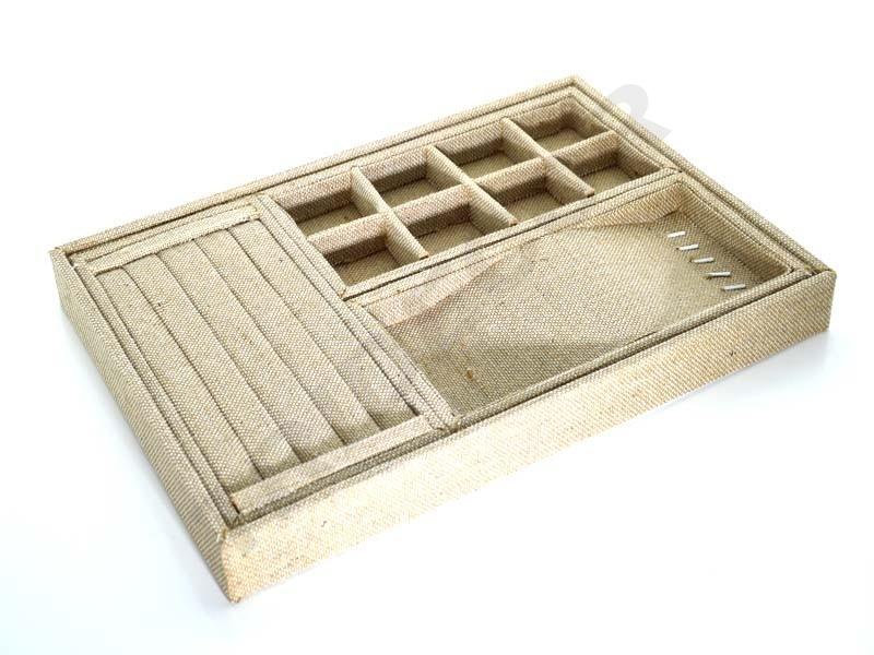 Bandeja de Exhibición de Lino Grueso 37.5X28.5cm