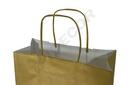 Bolsa de Papel de Celulosa con Asa Arrugada de Color Oro 45X49X15CM 25 Unidades