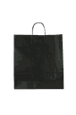 Bolsa de papel Kraft negro con asa retorcida 36X12X41 CM 25 unidades