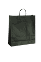 Bolsa de papel de celulosa con asa rizada negra 45X15X49 25 unidades