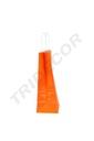 Bolsa de papel de celulosa con asa rizada naranja 22X29X10 CM - 25 unidades