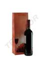 Bolsa de papel coral con asa de cordón para botella de vino, tamaño 36X13+8,5 CM, 25 unidades