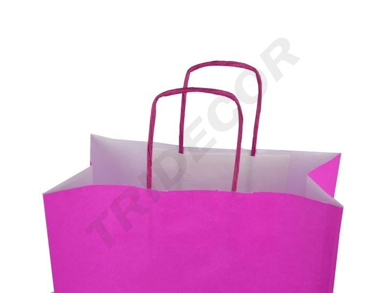 Bolsa de Papel de Celulosa Morada 41X32X12 CM 25 Unidades