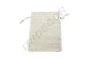 BOLSA DE TELA DE LINO BEIGE 19X14 CM 20 PIEZAS