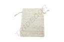 BOLSA DE TELA DE LINO BEIGE 19X14 CM 20 PIEZAS