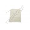 BOLSA DE TELA DE LINO BEIGE 19X14 CM 20 PIEZAS