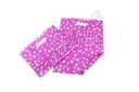 Bolsas de plástico con fondo fucsia y asa reforzada 35X45CM 50uds
