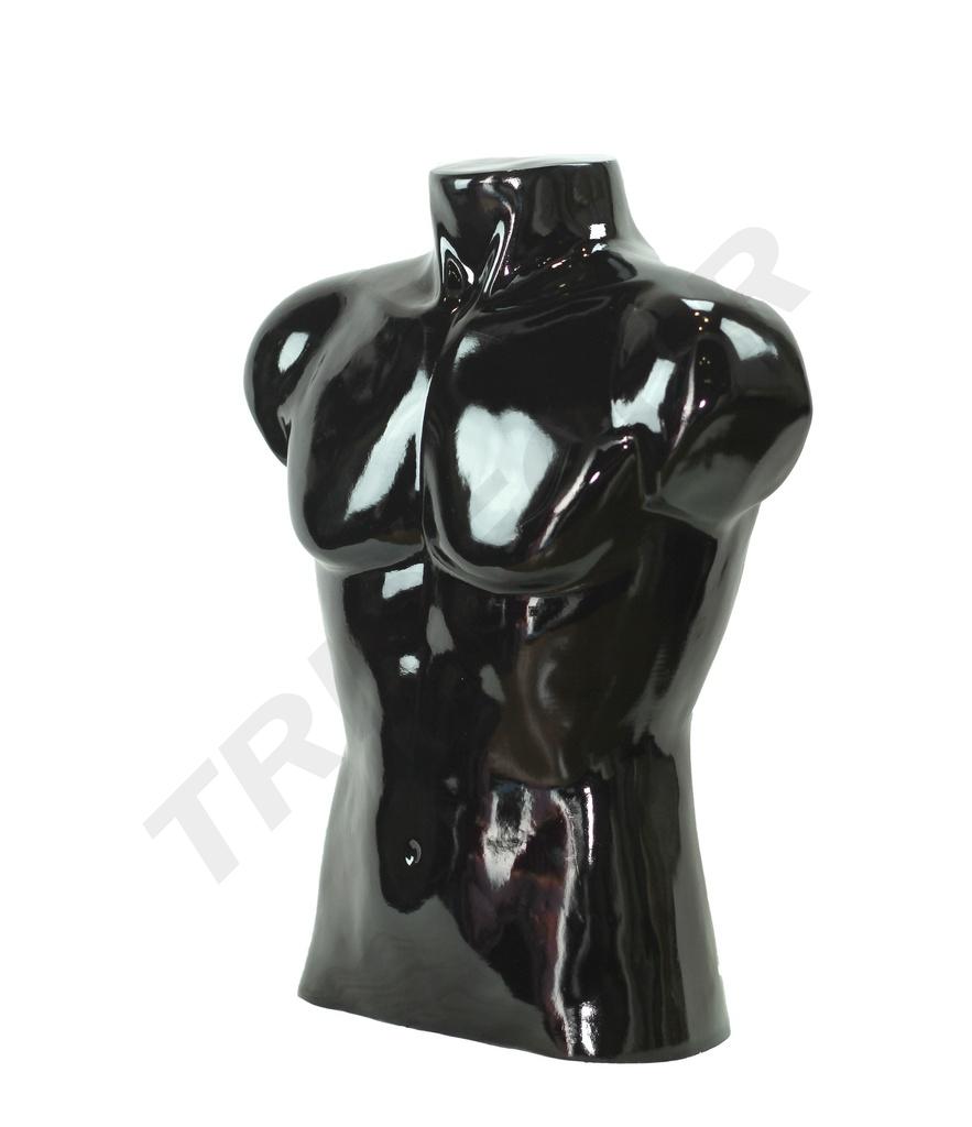 040302-Busto-de-hombre-lacado-en-negro-brillo-tridecor