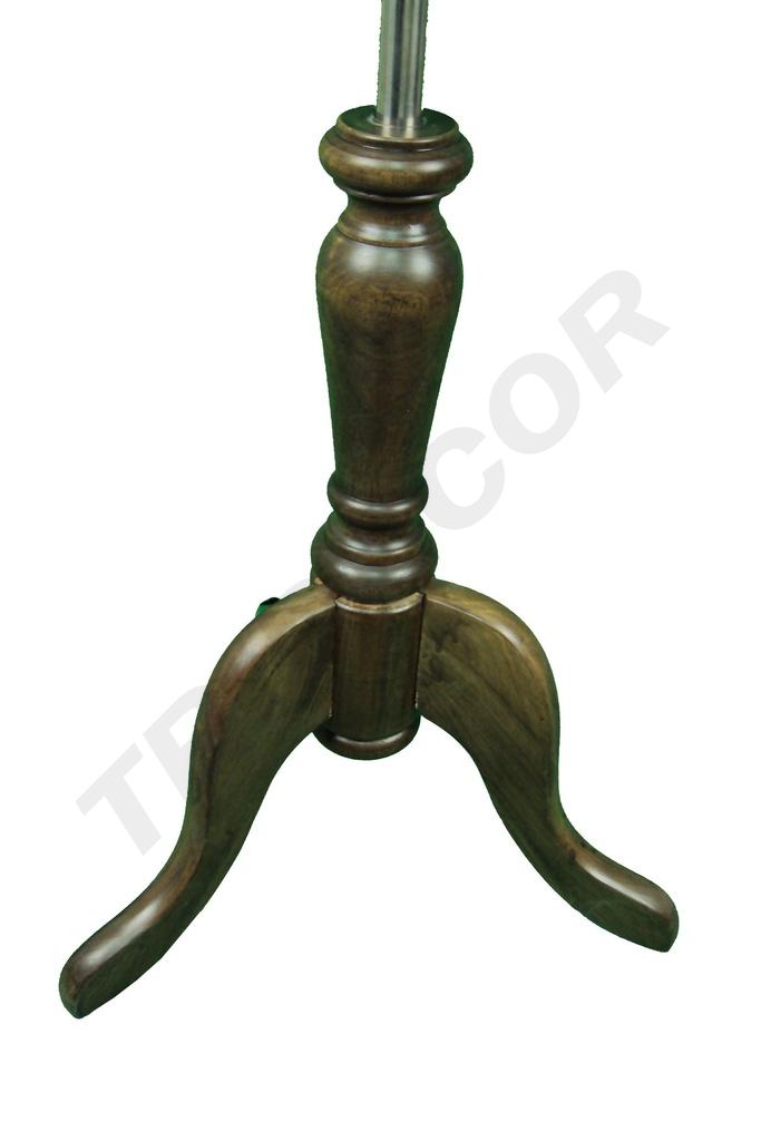 Busto de hombre de tejido de lino con base de madera