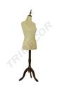 040374-Busto-de-mujer-lino-beige-madera-oscura-tridecor