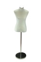 Busto de mujer, tela blanca