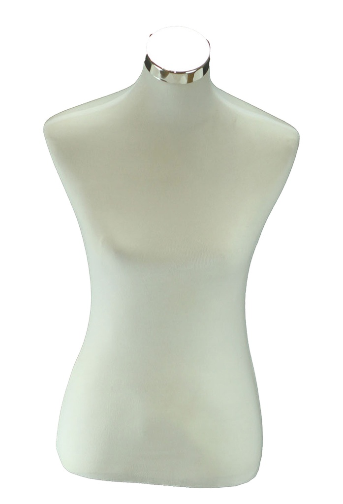 Busto de mujer, tela blanca