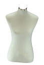 Busto de mujer, tela blanca