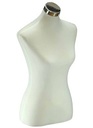 Busto de mujer, tela blanca