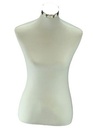 Busto de mujer, tela blanca