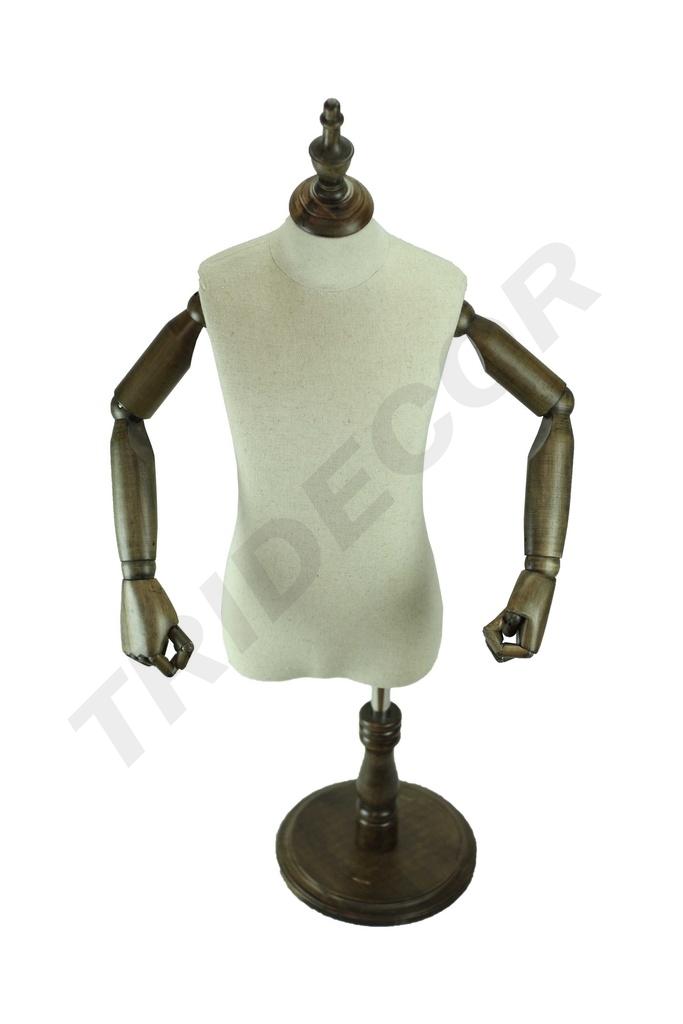 040379-Busto-infantil-ajustable-en-lino-con-brazos-articulados-tridecor