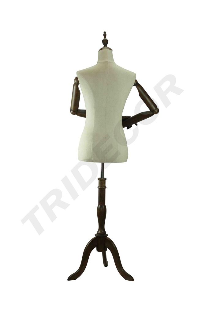 040375-Busto-mujer-tela-de-lino-brazos-articulados-tridecor