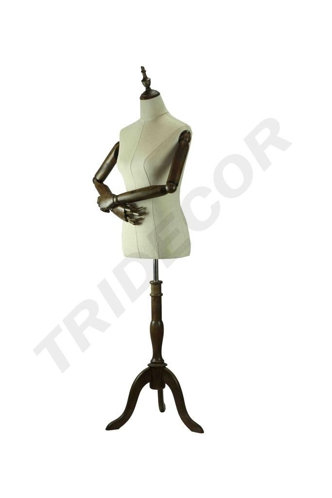 040375-Busto-mujer-tela-de-lino-brazos-articulados-tridecor