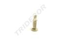 Busto de joyería de lino beige 15X10X6 CM