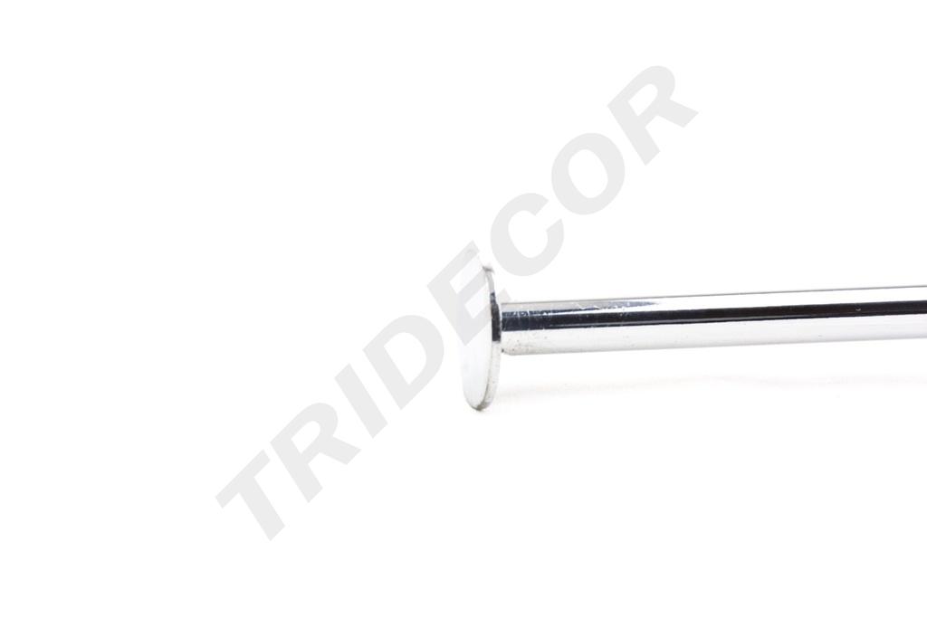 Percha cromada con tope para tablero/madera, 8 mm