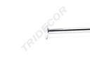 Percha cromada con tope para tablero/madera, 8 mm