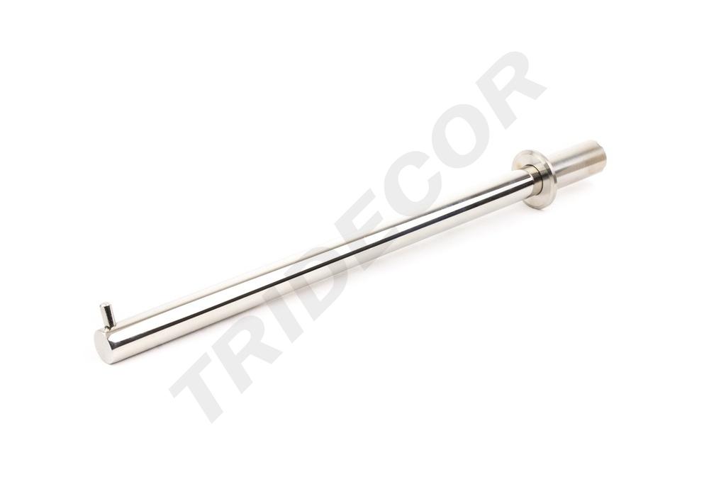Colgador atornillado con tope para tablero/madera de 18mm