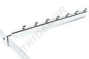 Percha inclinada para tubo rectangular, 7 bolas, 35 cm