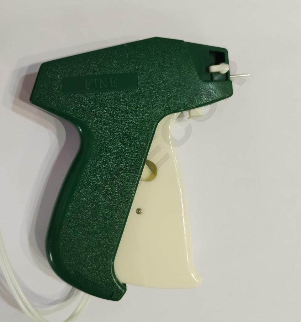 Máquina etiquetadora de textiles con aguja fina