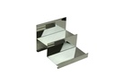 Expositor-doble-altura-de-acero-cromado-con-tope-tridecor