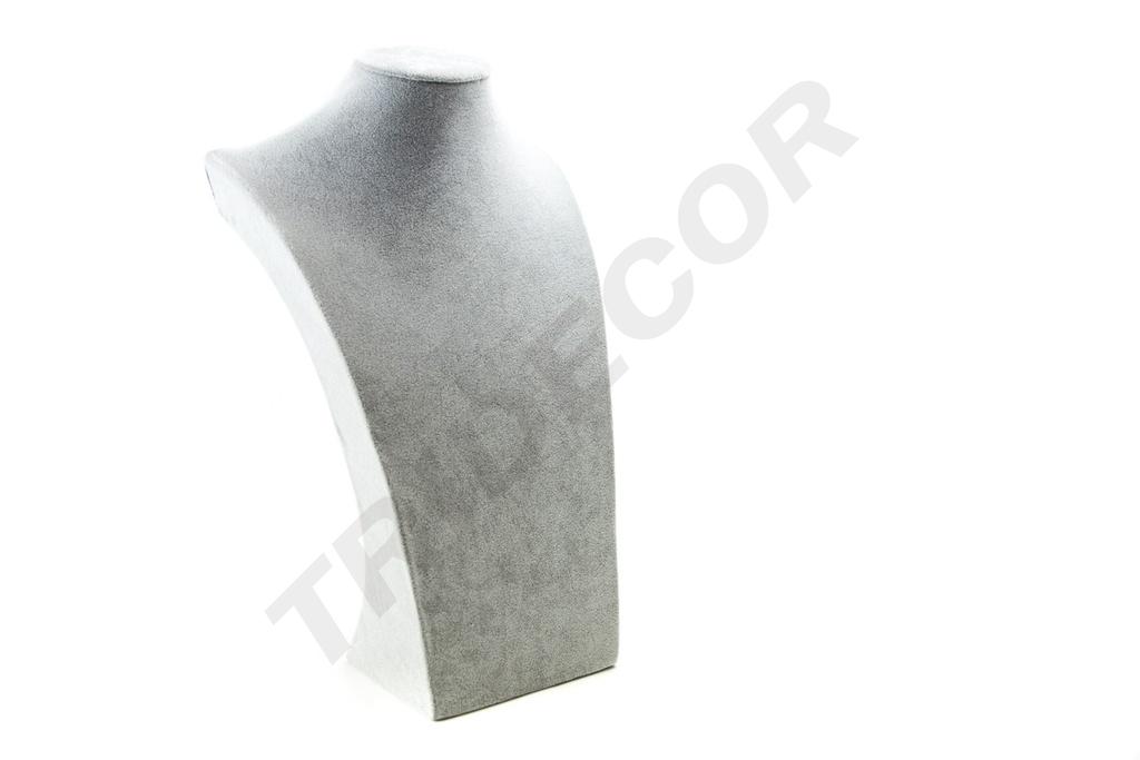 Expositor de Collares de Terciopelo Gris 39X23.5X12cm