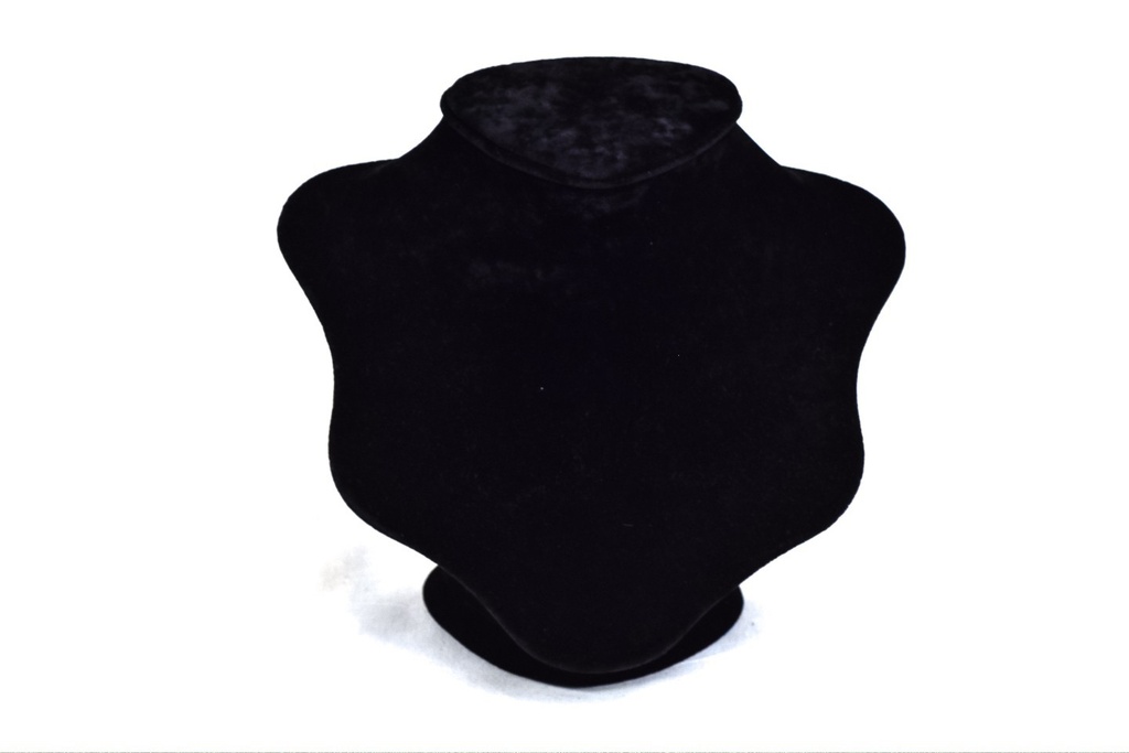Exhibidor grande de collar de terciopelo negro