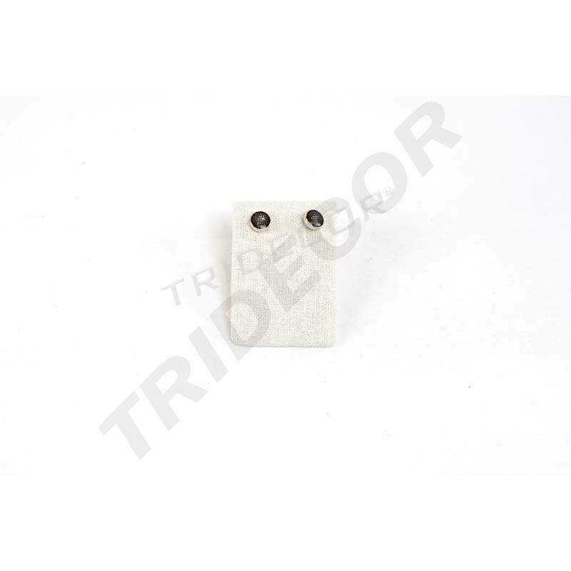 Expositor de Pendientes de Lino Beige
