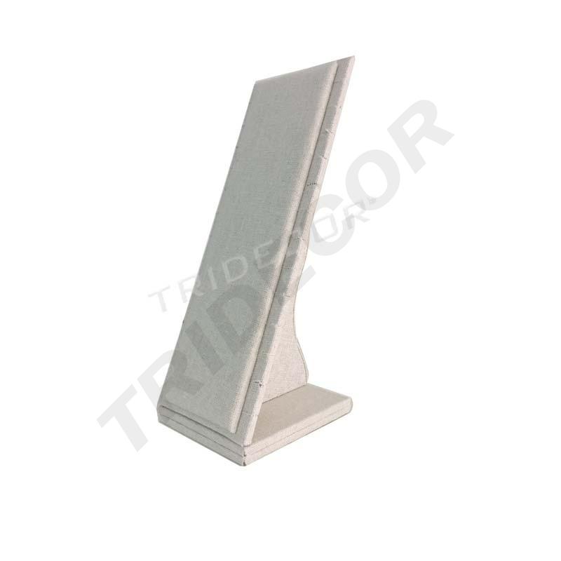Expositor de Pulseras de Lino Beige 11X10X27cm