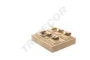 Expositor de Joyería de Lino Beige 18.5X15.5X6cm