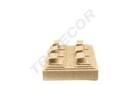 Expositor de Joyería de Lino Beige 18.5X15.5X6cm