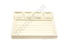 Expositor de Joyería de Lino Beige 38X28.5X8cm