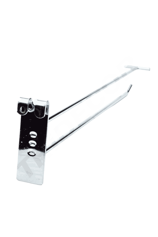 Gancho con soporte de precio para cerca/malla 35 cm 6 mm