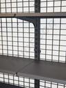 Góndola Metálica con Malla Gris 120X200cm