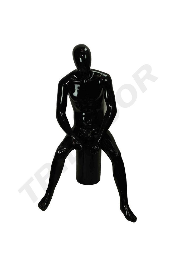 040279-Maniquí-de-hombre-sentado-negro-brillo-tridecor