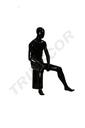 040279-Maniquí-de-hombre-sentado-negro-brillo-tridecor