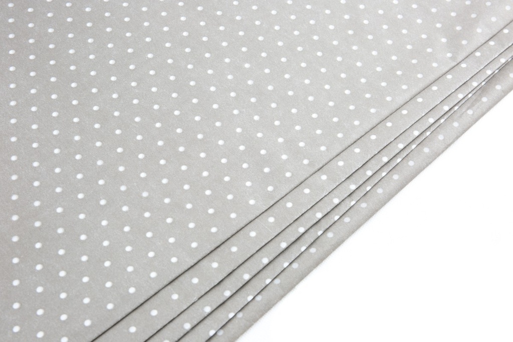 Papel Tisú Puntos Blancos sobre Fondo de Chocolate 62X86cm 100 unidades