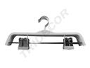 Percha de Madera Blanca con Clips 37,5cm 5 unidades