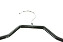Percha de Madera Forrada de Goma Negra 42cm 5unidades