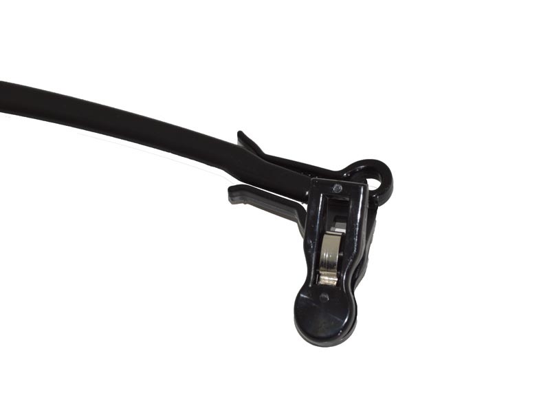 Perchas de Plástico para Lencería, Color Negro, 27 cm, 10 Unidades