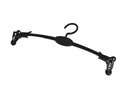 Perchas de Plástico para Lencería, Color Negro, 27 cm, 10 Unidades